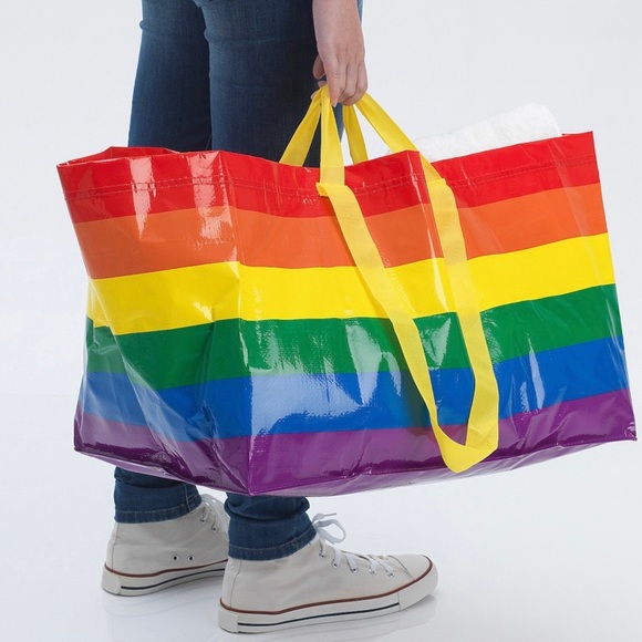 Multicolored Striped Pride Shopping 🛍 Bags - Picture 5 of 10